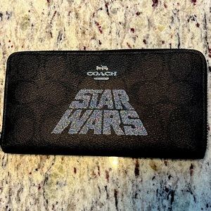 RARE Coach x Star Wars Collaboration Long Logo Wallet F88589